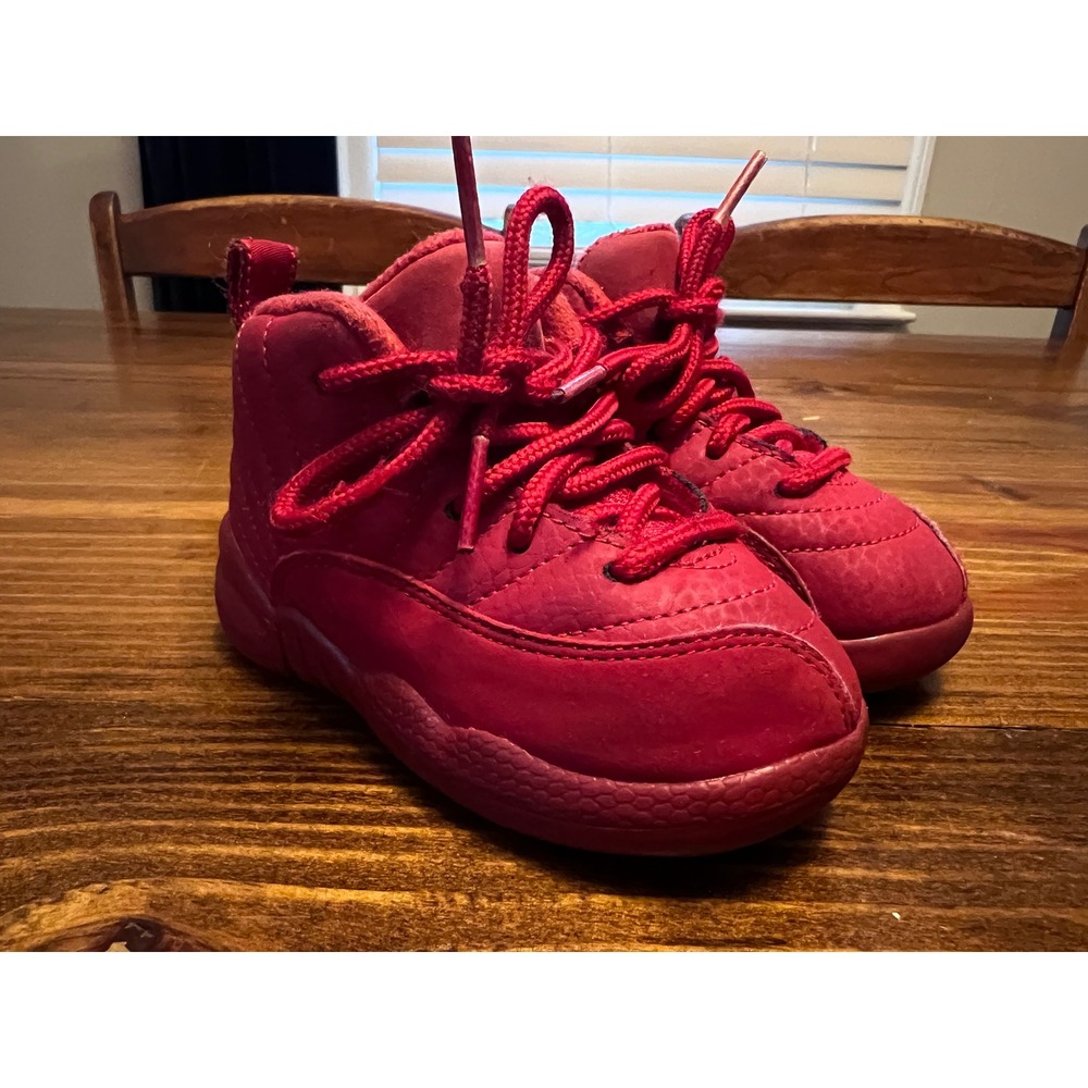Jordan Air Jordan 12 Retro Kids 6C Gym Red Basketball Sneakers Excellent
